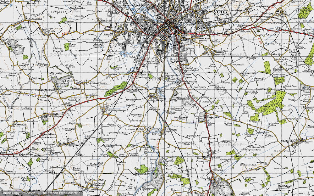 Old Map of Bishopthorpe, 1947 in 1947
