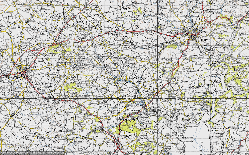 Old Map of Bissoe, 1946 in 1946