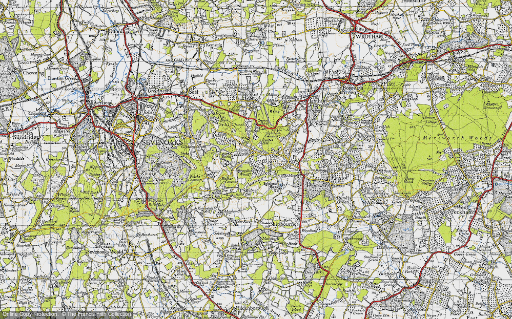 Old Map of Bitchet Green, 1946 in 1946