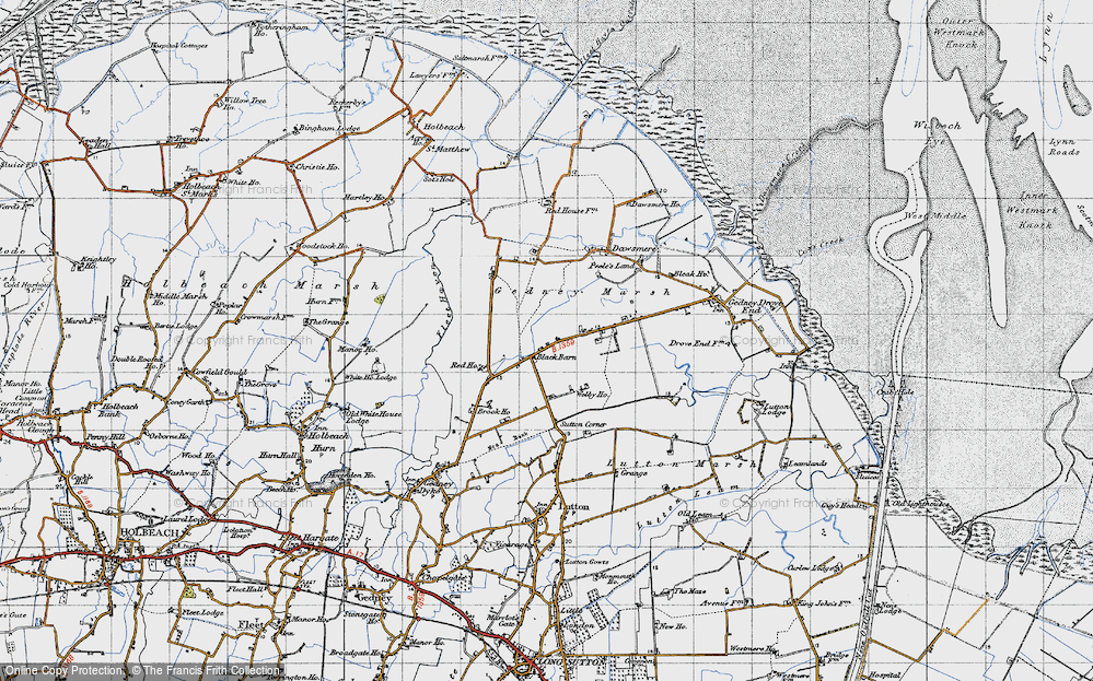 Old Map of Black Barn, 1946 in 1946