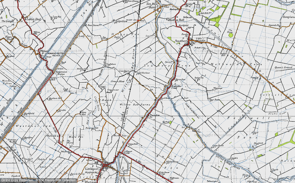 Old Map of Black Horse Drove, 1946 in 1946