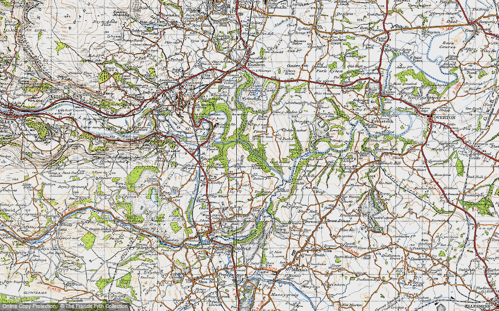 Old Map of Black Park, 1947 in 1947