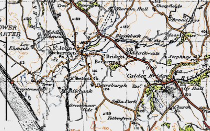 Old map of Blackbeck in 1947