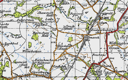 Old map of Blackden Heath in 1947