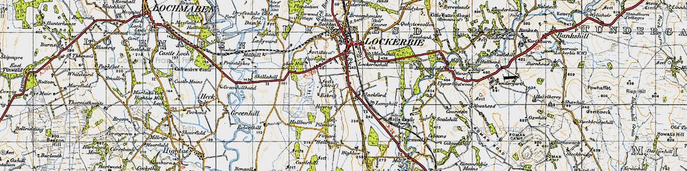 Old map of Blackmoss Plantn in 1947