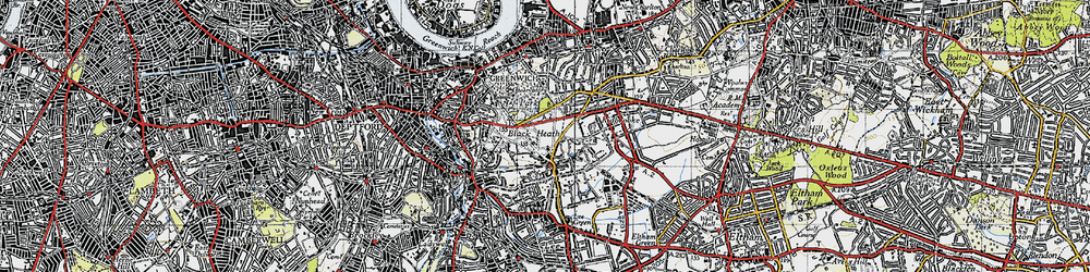 Old map of Blackheath in 1946