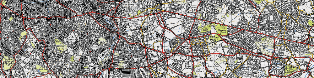 Old map of Blackheath Park in 1946