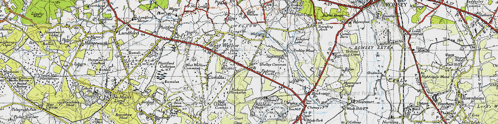 Old map of Blackhill in 1940