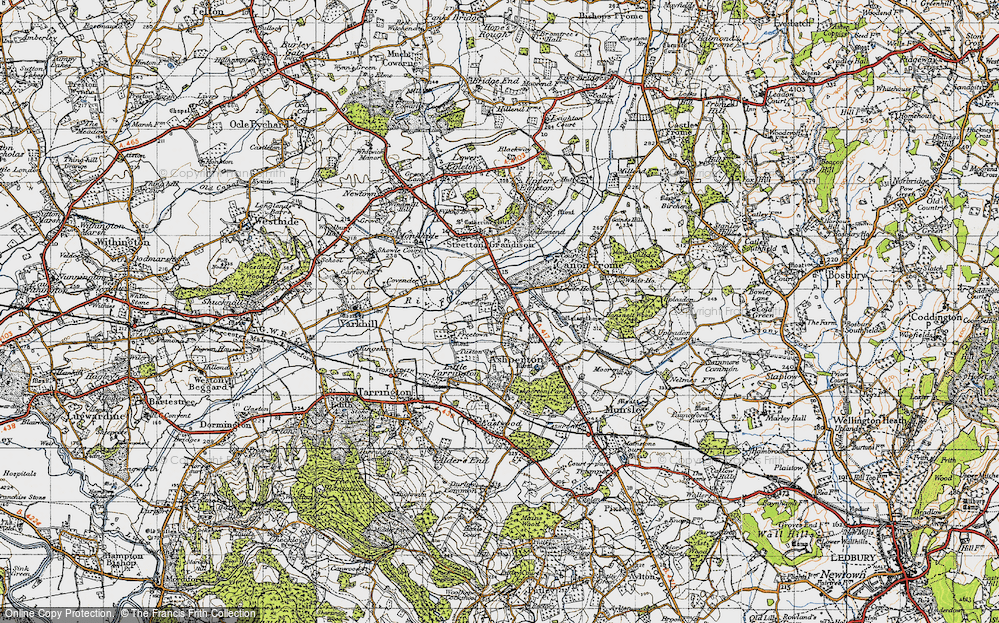 Old Map of Blacklands, 1947 in 1947