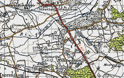 Old map of Blacklands in 1947