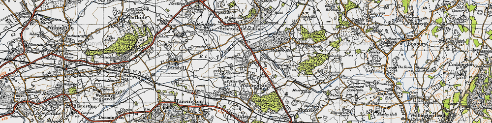 Old map of Blacklands in 1947