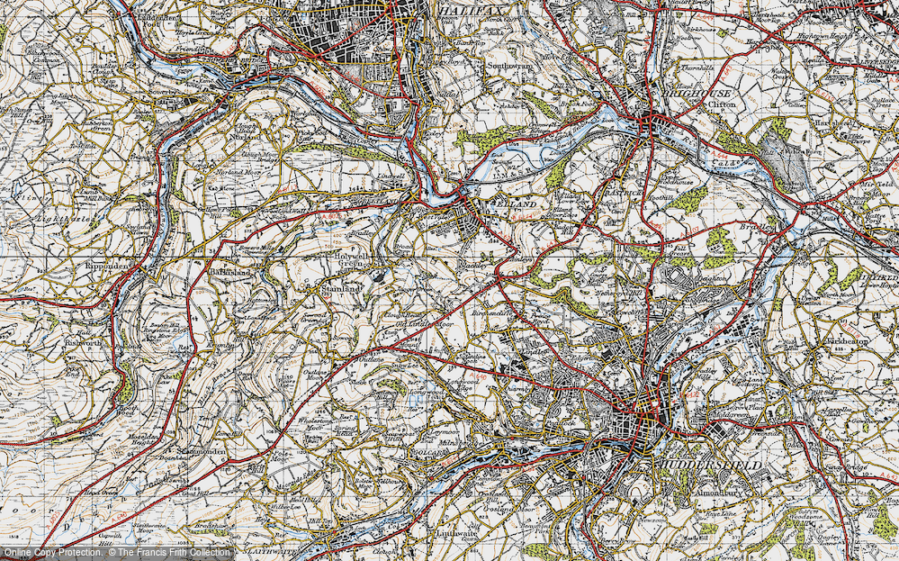 Old Map of Blackley, 1947 in 1947