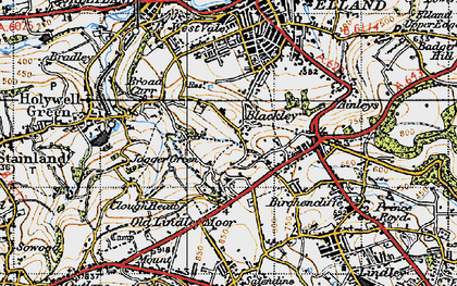 Old map of Blackley in 1947