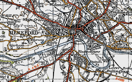 Old map of Blackmarstone in 1947
