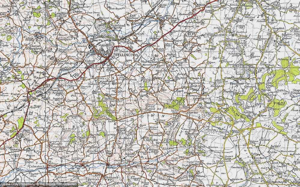 Old Map of Blackmoor, 1946 in 1946