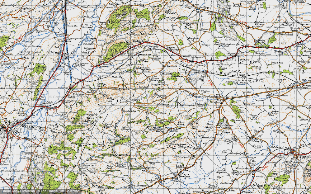 Old Map of Blackmore, 1947 in 1947