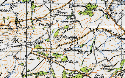 Old map of Winnington in 1947