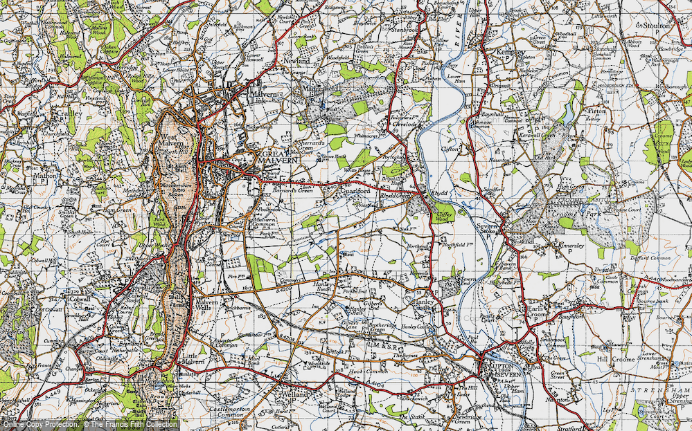Old Map of Blackmore End, 1947 in 1947