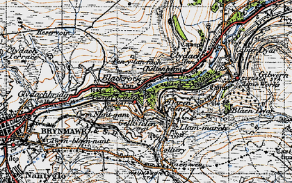 Old map of Blackrock in 1947