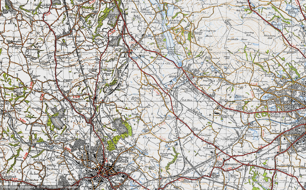 Old Map of Blackrod, 1947 in 1947