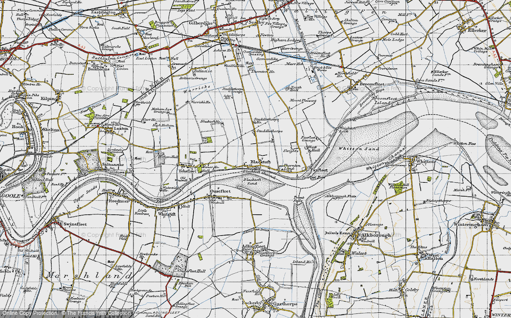 Old Map of Blacktoft, 1947 in 1947