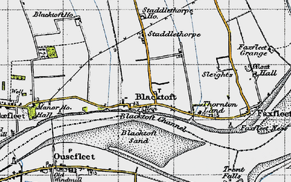 Old map of Blacktoft Ho in 1947