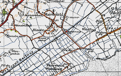 Old map of Blacktown in 1947