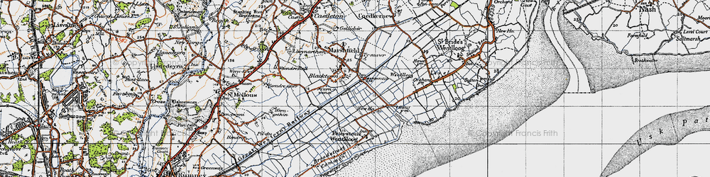 Old map of Blacktown in 1947
