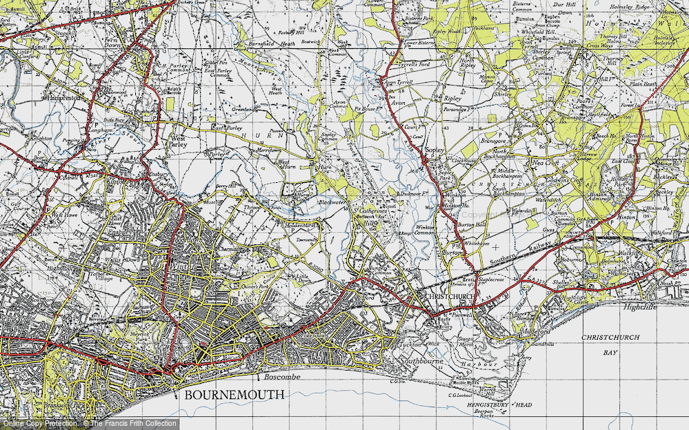 Old Map of Blackwater, 1940 in 1940