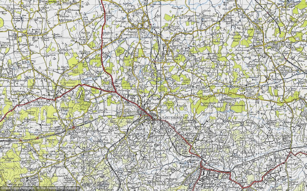 Old Map of Blackwell, 1946 in 1946