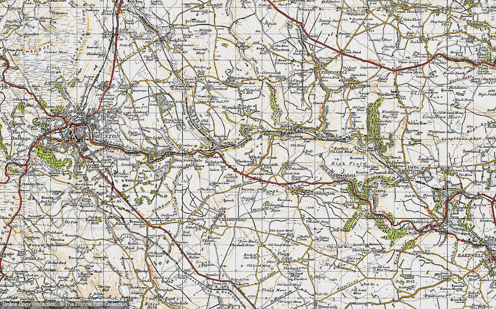 Old Map of Blackwell, 1947 in 1947