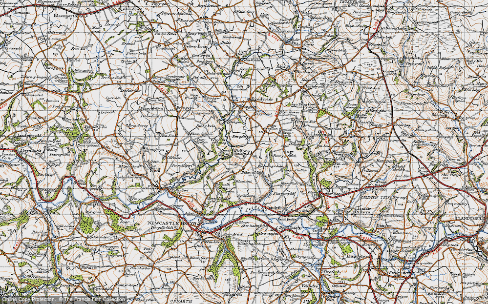 Old Map of Blaen-Cil-Llech, 1947 in 1947