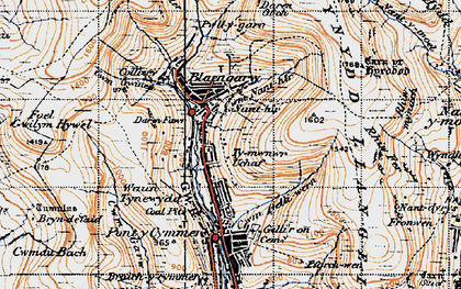 Old map of Blaengarw in 1947