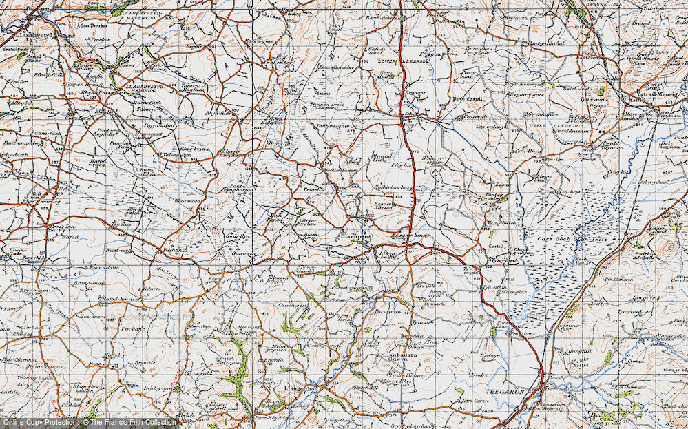 Old Map of Blaenpennal, 1947 in 1947