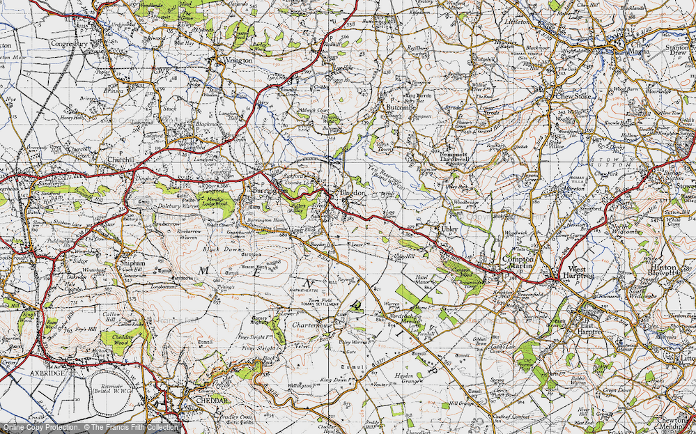 Old Map of Blagdon, 1946 in 1946