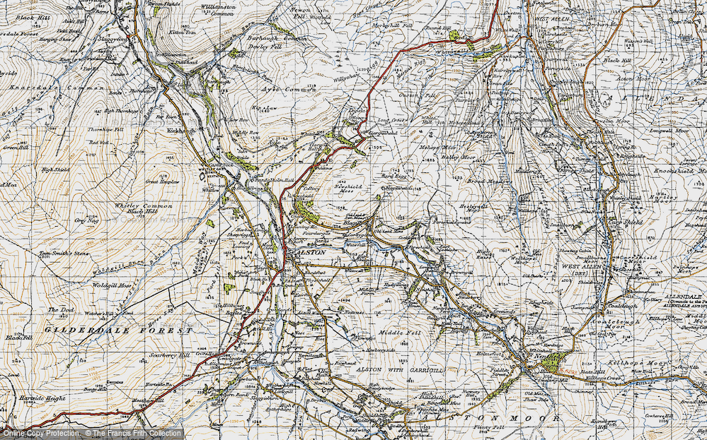 Old Map of Blagill, 1947 in 1947