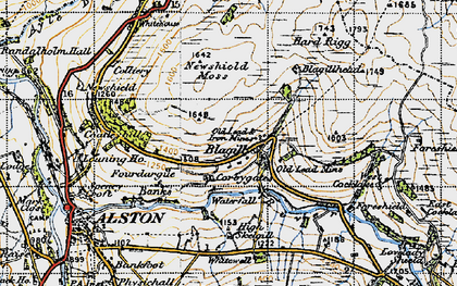 Old map of Blagill in 1947