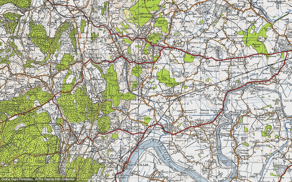 Old Map of Blaisdon, 1947 in 1947