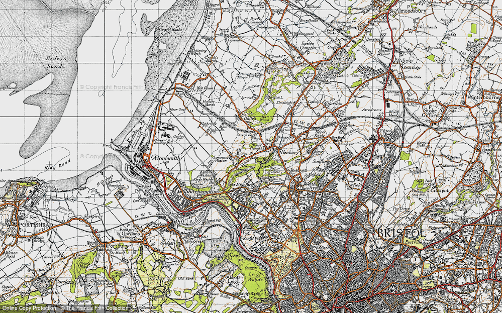 Old Map of Blaise Hamlet, 1946 in 1946