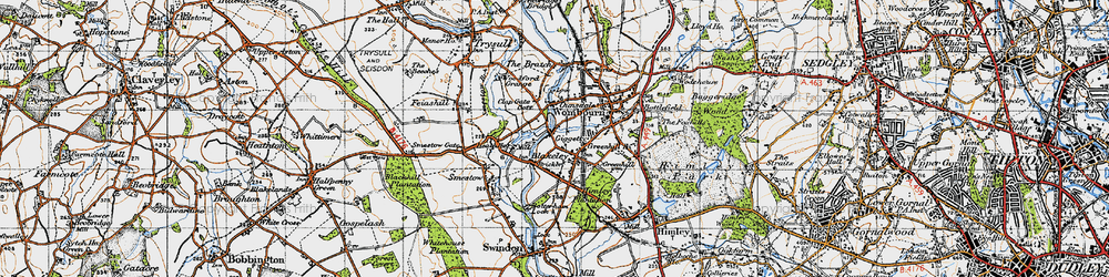 Old map of Blakeley in 1946