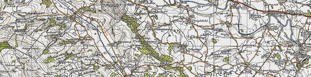 Old map of Blakemere Hill Wood in 1947