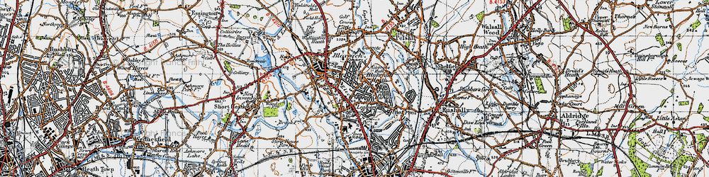 Old map of Blakenall Heath in 1946