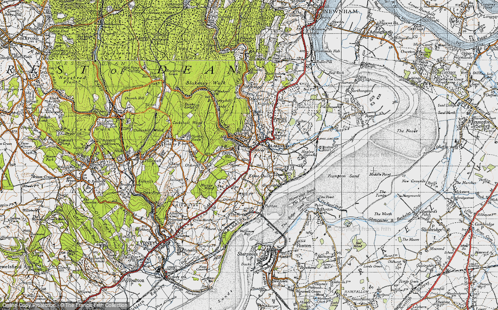 Old Map of Blakeney, 1946 in 1946
