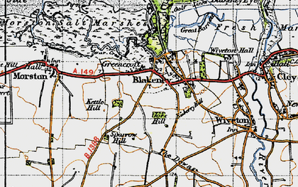 Old map of Agar Creek in 1946