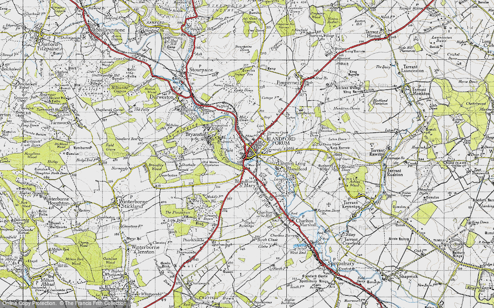 Blandford Forum, 1945