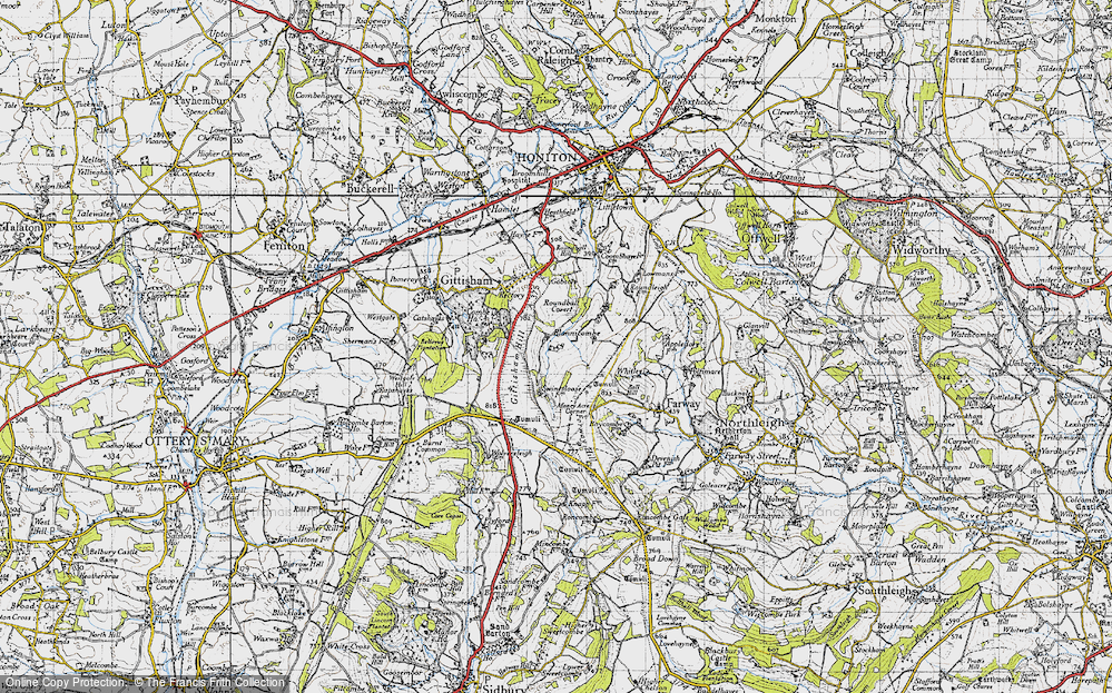 Old Map of Blannicombe, 1946 in 1946