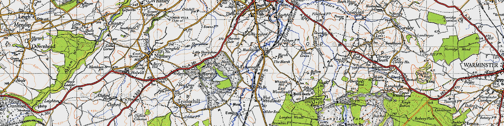 Old map of Blatchbridge in 1946