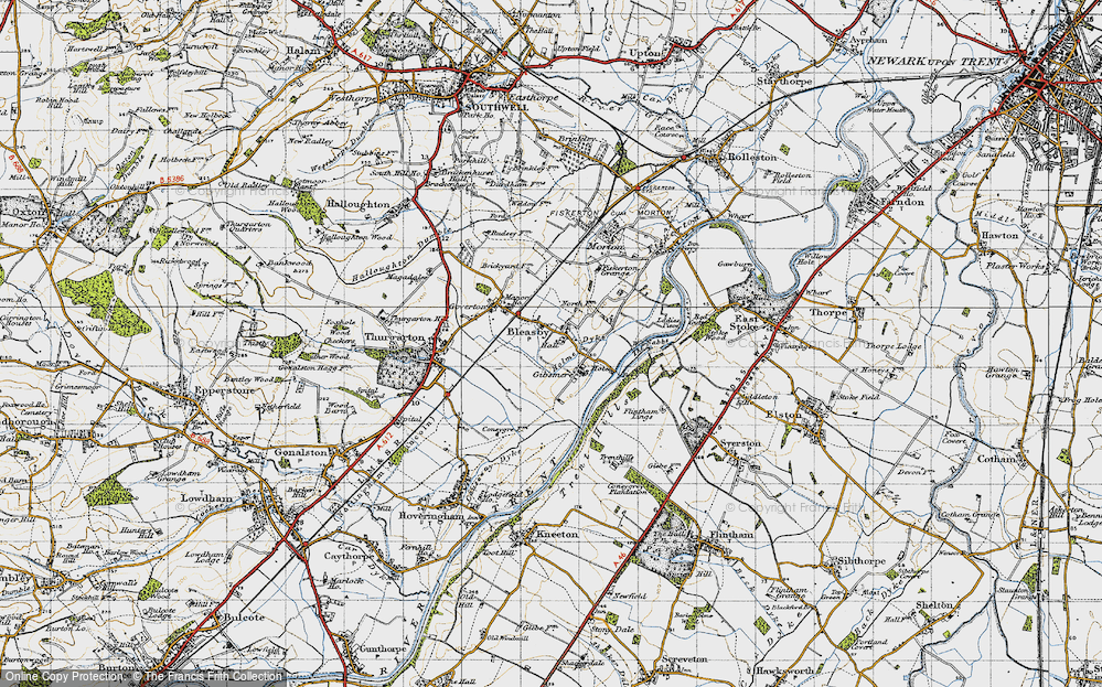 Old Map of Bleasby, 1946 in 1946