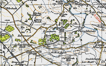 Old map of Grassgill Rigg in 1947