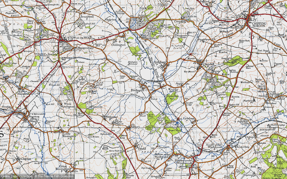 Old Map of Bledington, 1946 in 1946